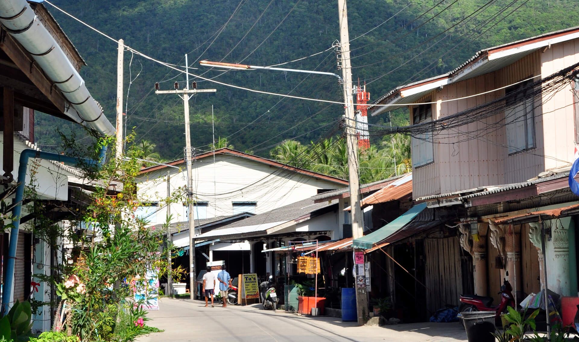 Phangan sous les Sunlights des Tropiques